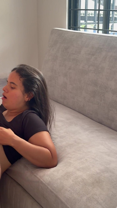 My stepbrother's game ended in my pussy food | Clip 2