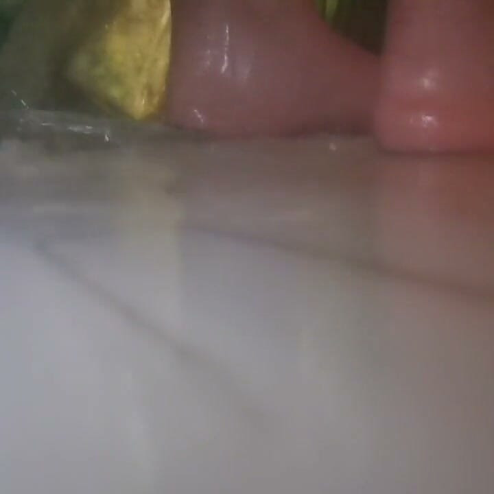 Shower Giantess: Colossal Bare Feet in the Rain