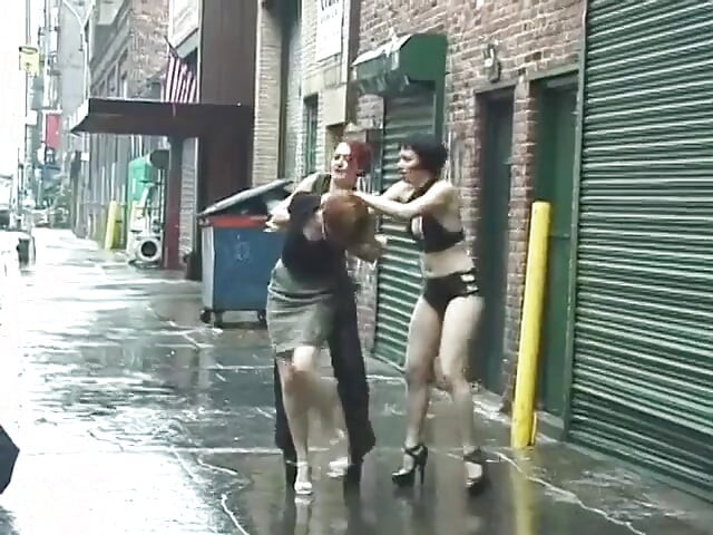 Horny dominatrix babes find slut with massive tits while getting nipples clamped - (Video has no audio but music)