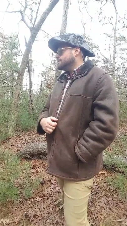 Watch me strip in the woods