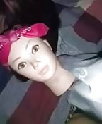 Hairdresser head with bandana