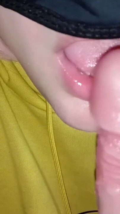 Close up Femboy toy Blowjob from first person view | Clip 1