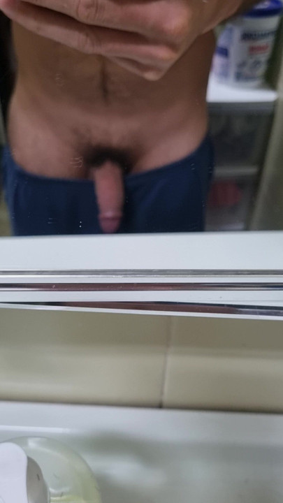 Preparing the new style of hairy dick. Surprise!