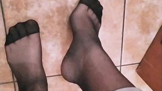 My Nylon Black Sexy Feet