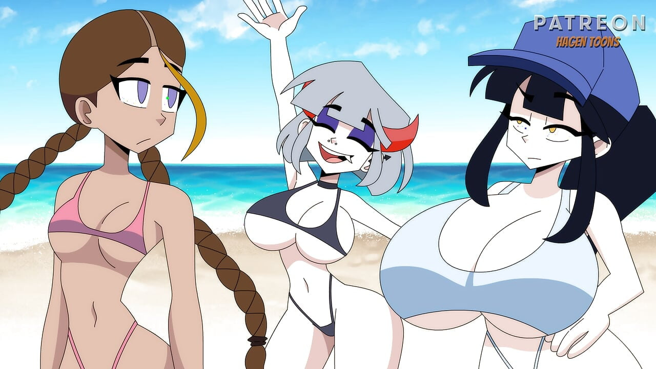 A Praia Nudista - Hagen Toons