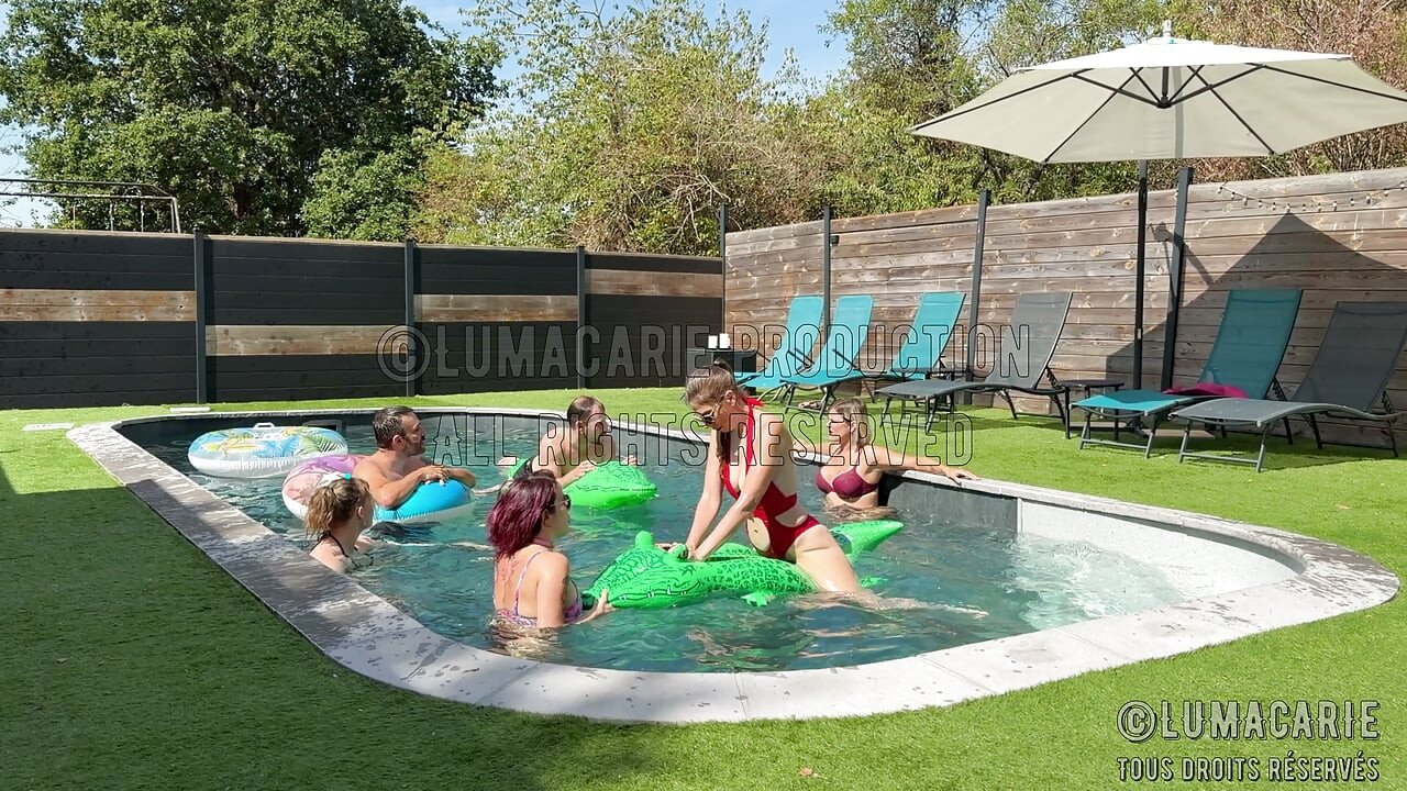 Orgy at the Pool