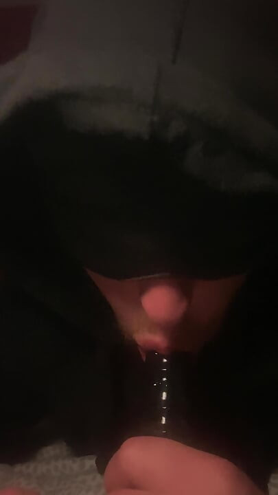 POV Dildo Blowjob - Imagine it's your cock!