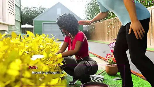 Diam dan joget - footjob di teras rumah, abang tiriku jadi sange (episode 11-1)