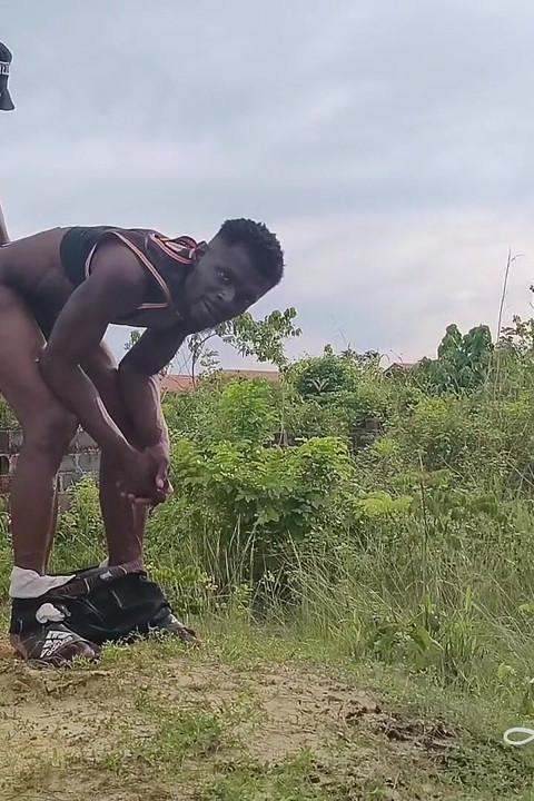 Ebony Creamy Bussy Decide to Btm for Huge Dick After a Long While in an Abandoned Government Site