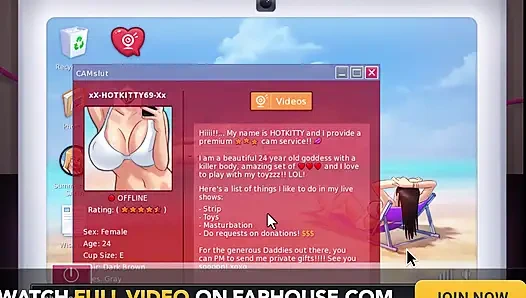 Summertime saga - jessy lagi asik muasin dirinya sendiri