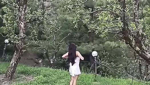 Секс на улице с Miss Mahi