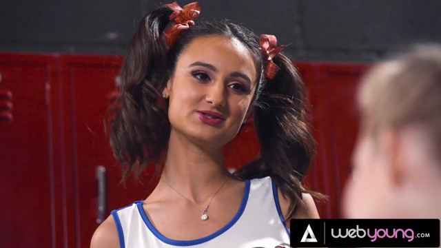 Rival Cheer Captains Eliza Ibarra & Coco Lovelock Turn Locker Room Trash Talk Into Wild Lesbian Sex