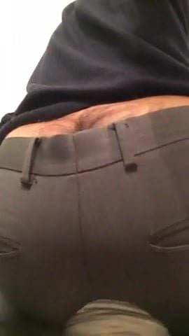 Hairy butt tease