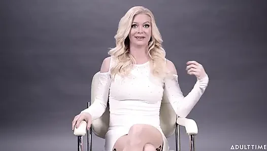 Girlsway - heitere sirene sprudelt über ember snows Energie und sie teilen ihre erste lesbische begegnung