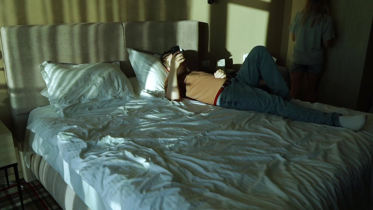 I was fooling around with my stepbrother on the hotel bed and we accidentally had sex
