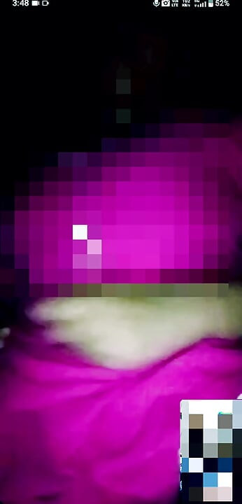 I saw it by video calling.