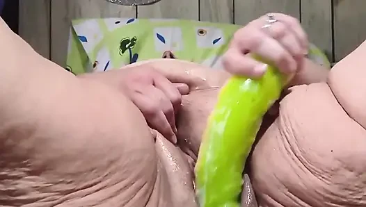 Shes Cumming 10 Times in a Row with That Orange Dildo