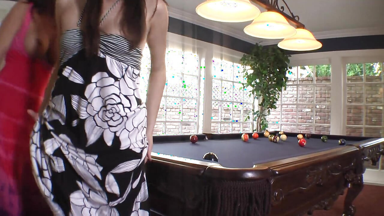 Milf and her friend fuck after billiard
