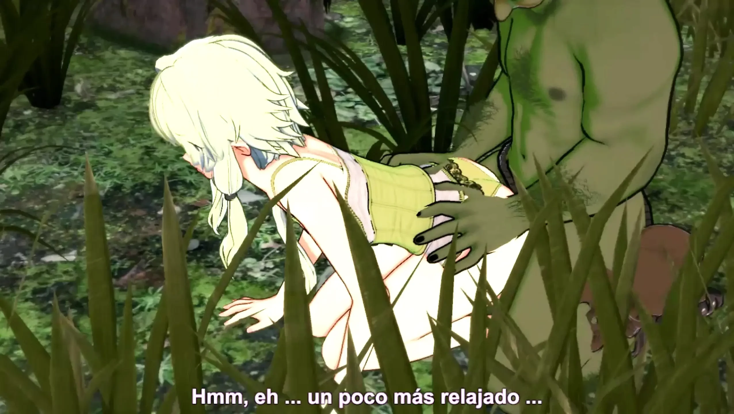 Elf Archer Gets Fucked in the Forest by a Goblin