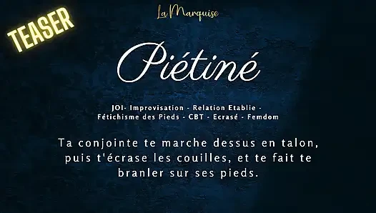 Ta femme te marche dessus - fransız kadın egemenliği joi cbt
