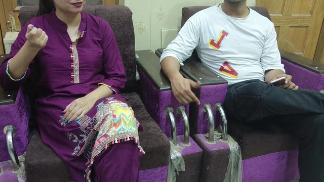 Came home to meet Anjan from dating app, Sara got free in foreplay, got wet, discharged in Sara's mouth itself