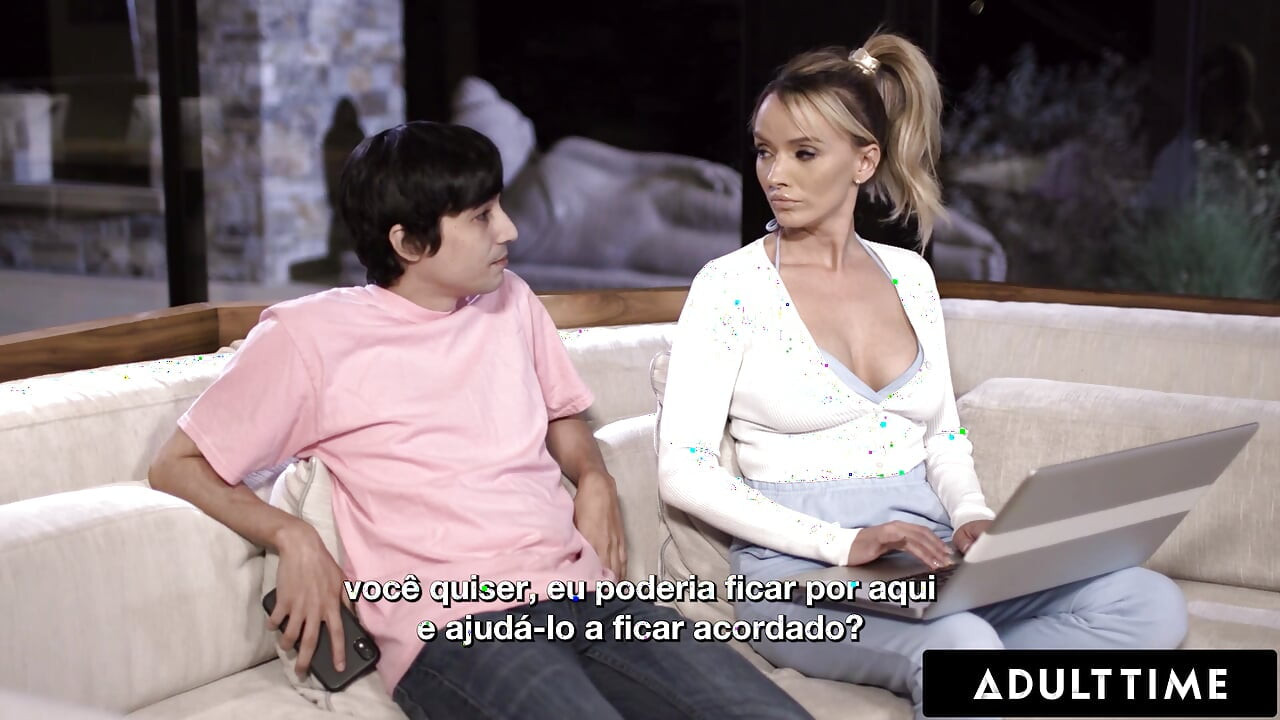 ADULT TIME - MILF Pristine Edge Kept Up All Night By Stepson's Desire To Fuck - PORTUGUESE SUBTITLES