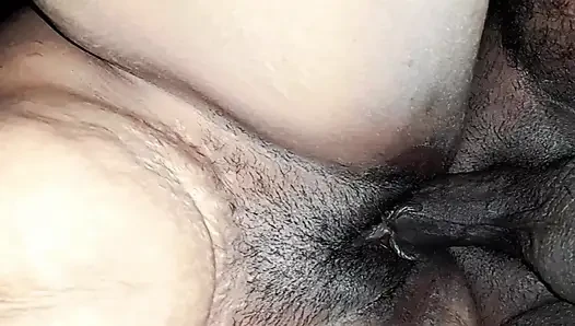 Tamil husband makes his wife who has a big ass bend over and thrusts into her.