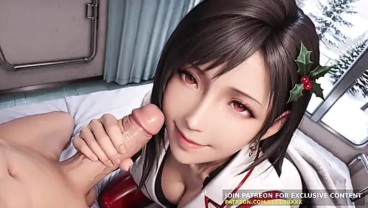 3D Animation: Nurse Tifa Can't Wait for Christmas - Your Special Holiday Checkup POV Uncensored Hentai