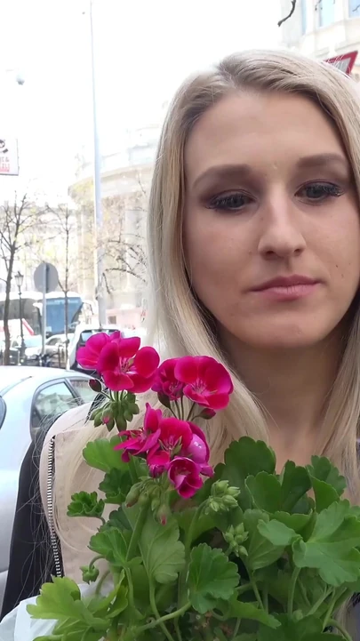 Thrilling moment from "GERMAN SCOUT - Hot College Teen Diane talk to ANAL Casting"