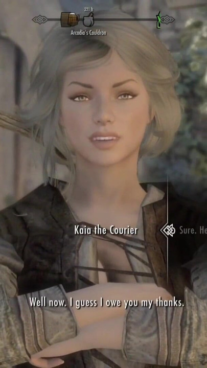 Skyrim B and L mod - The courier is here to deliver a letter and wants to fuck and have an orgy | Clip 2