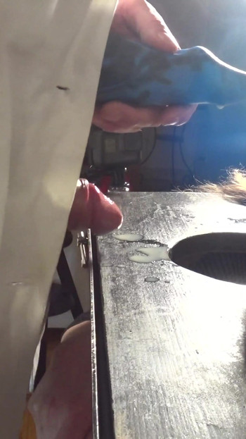 Emotional moment from "Facefucked in Pillory by cock and a Bad Dragon - Little Sunshine MILF"