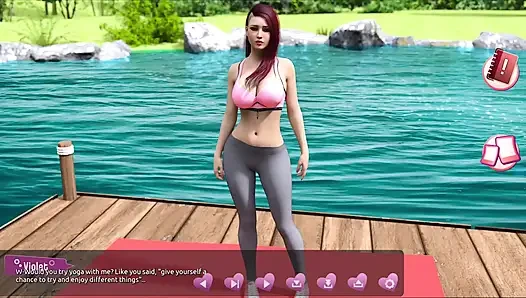 Helping the hotties #3 - Johannes took a sneak peak to see what the girl in the cabin is up to.