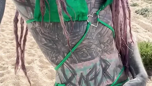 ALT TATTOO Couple perverse adventures outdoors on road trip