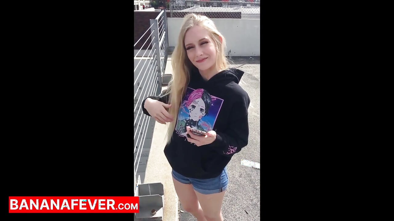 Tall Asian Guy Dominates Pale Blonde Emma Starletto - First Career Creampie Then Lick Cum Clean