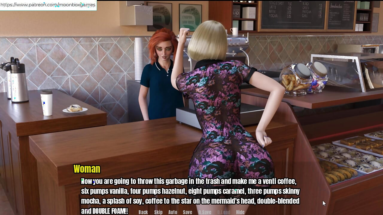 Grandmas house - ive dominated the lady from coffee shop and fucked her