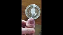 Esperma grego fresco no vidro