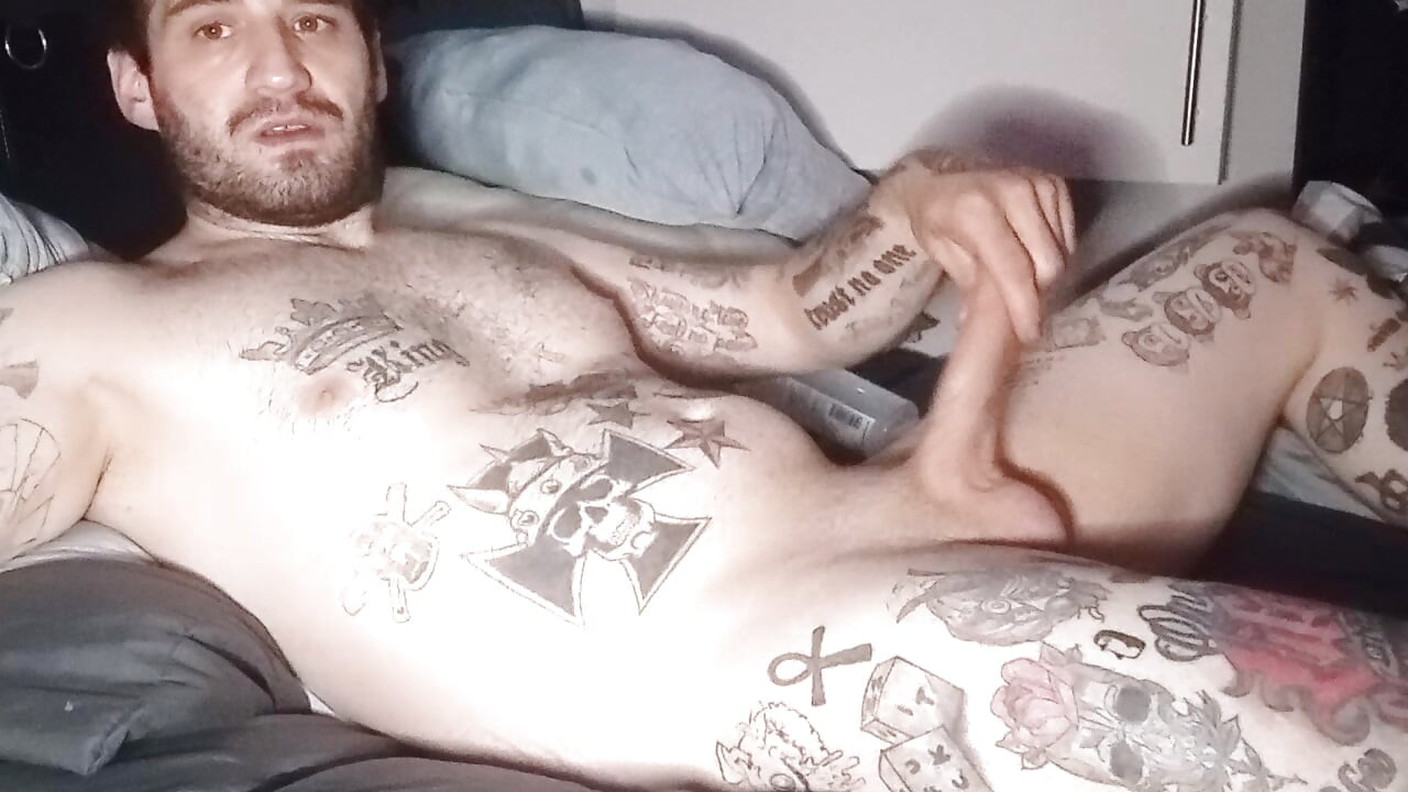 Hot guy rubbing his cock so nicely
