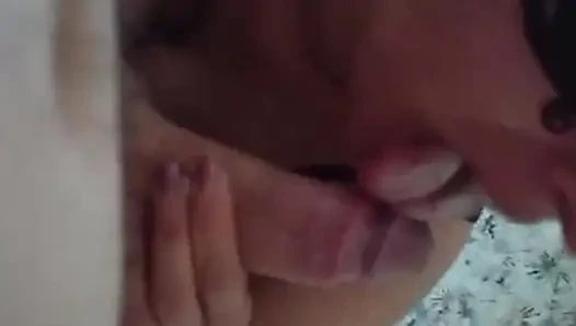 A short one with whipped cream, she does it with maximum pleasure