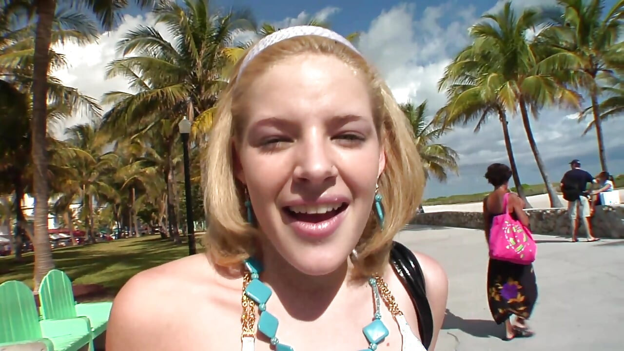 Blonde teen gets fucked by a big hard cock