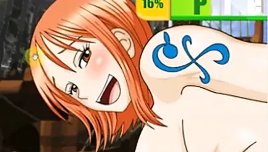 Nami sucking and fucking on boat (One Piece)