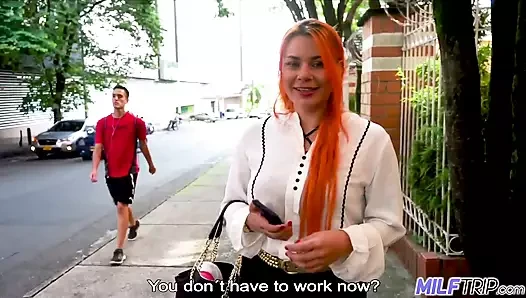 Thick legged MILF sees value in fucking big cock