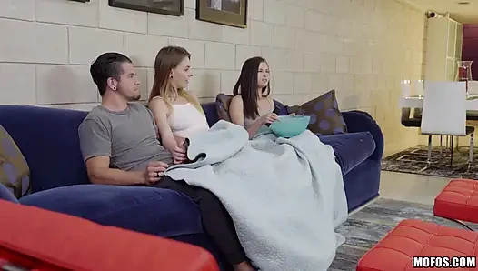 Share My BF - Exhibitionist Couple Share a Roomie in MFF Threesome