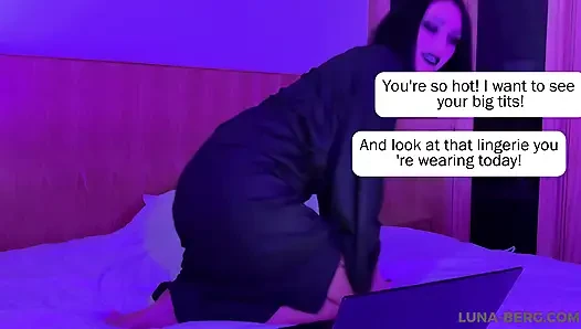 Goth Nachbarsmädchen Macht Cuckold-show: Lädt Nachbar Für Heißen Sex Im Bezahlten Live-stream Ein