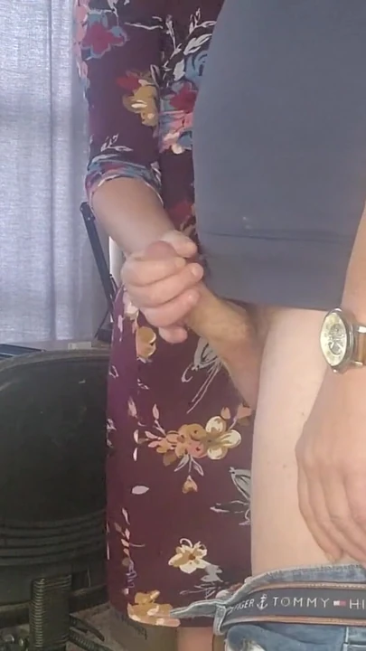 Jaw-dropping moment from "Stepsis jerking me off cause she lost a bet"