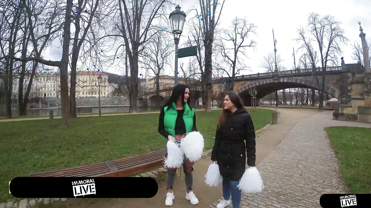 Dirty Old Man's Rimming Threesome W Cheerleaders From Beaver University Serina Gomez & Katarina Rina- - Immoral Live 4k