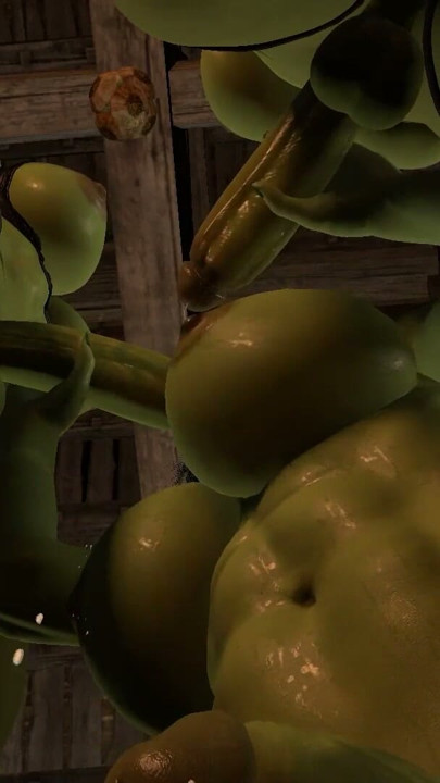 Orc Dickgirl Blowjob Threesome | Clip 1
