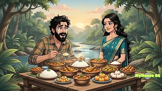 Pushpa ve Srivalli ormanda romantizm