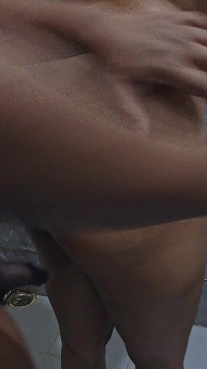 My Stepbrother Enters the Bathroom and Fucks Me