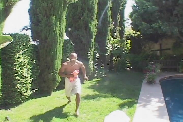 Ebony Doll Rides BBC by the Pool