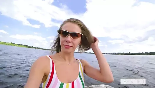 Public anal fucking on boat. Mia Bandini.